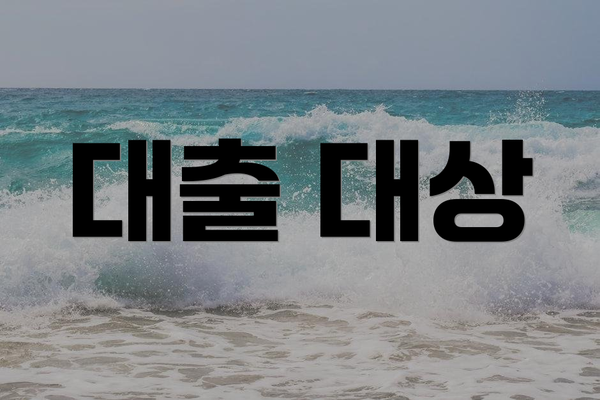 대출 대상