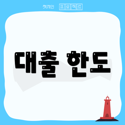 대출 한도