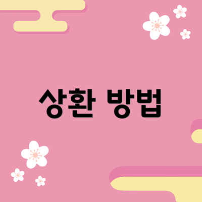 상환 방법