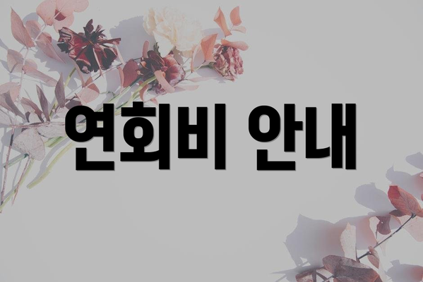 연회비 안내