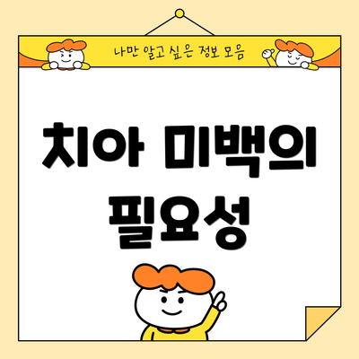 치아 미백의 필요성