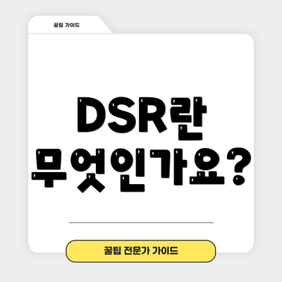 DSR란 무엇인가요?