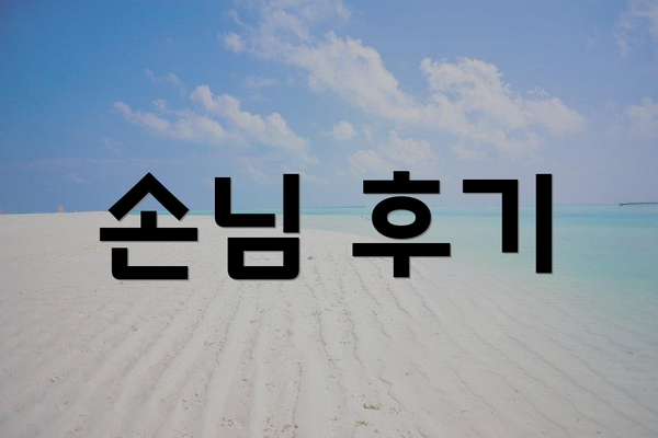 손님 후기