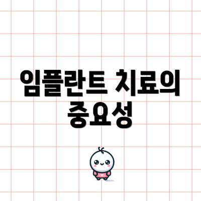임플란트 치료의 중요성