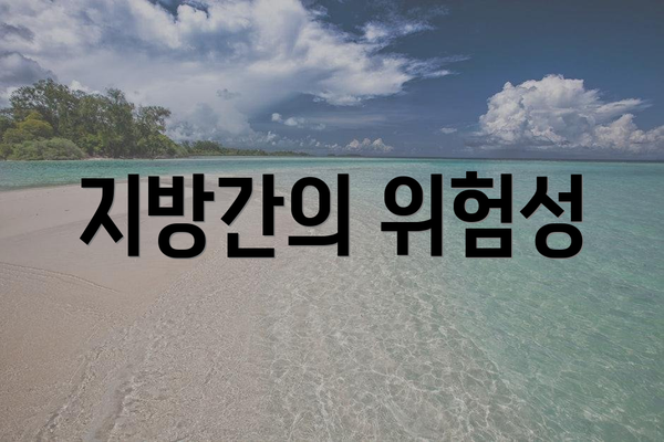 지방간의 위험성