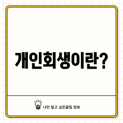 개인회생이란?