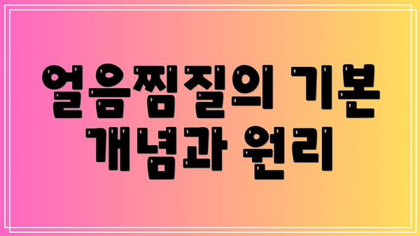 얼음찜질의 기본 개념과 원리