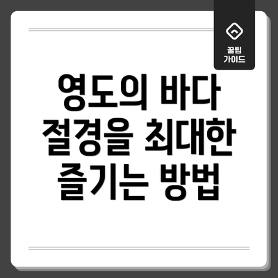 영도의 바다 절경을 최대한 즐기는 방법