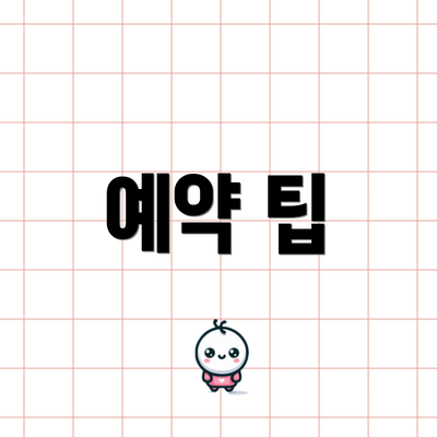 예약 팁