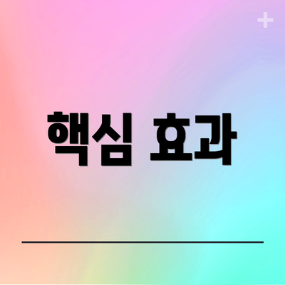 핵심 효과