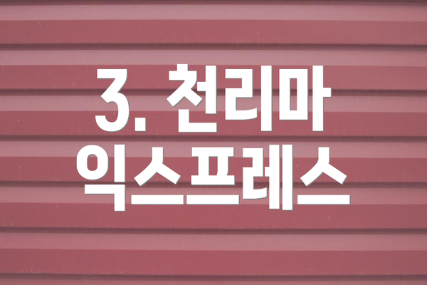 3. 천리마 익스프레스