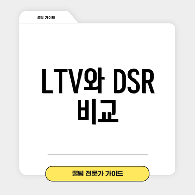 LTV와 DSR 비교